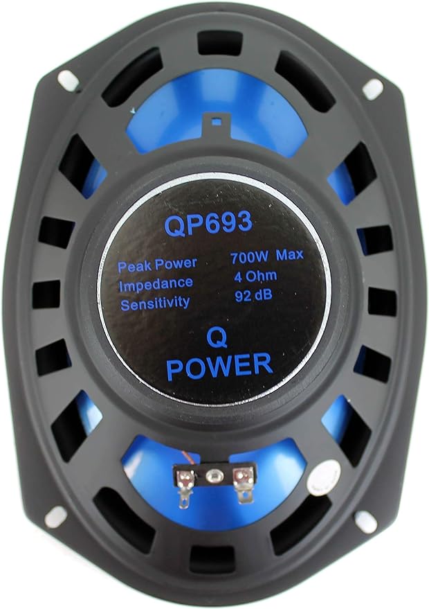 Qpower Speaker - 500 W Rms - 700 W Pmpo - 3-way - 2 Pack - 50 Hz To 20 Khz - 4 Ohm - Automobile