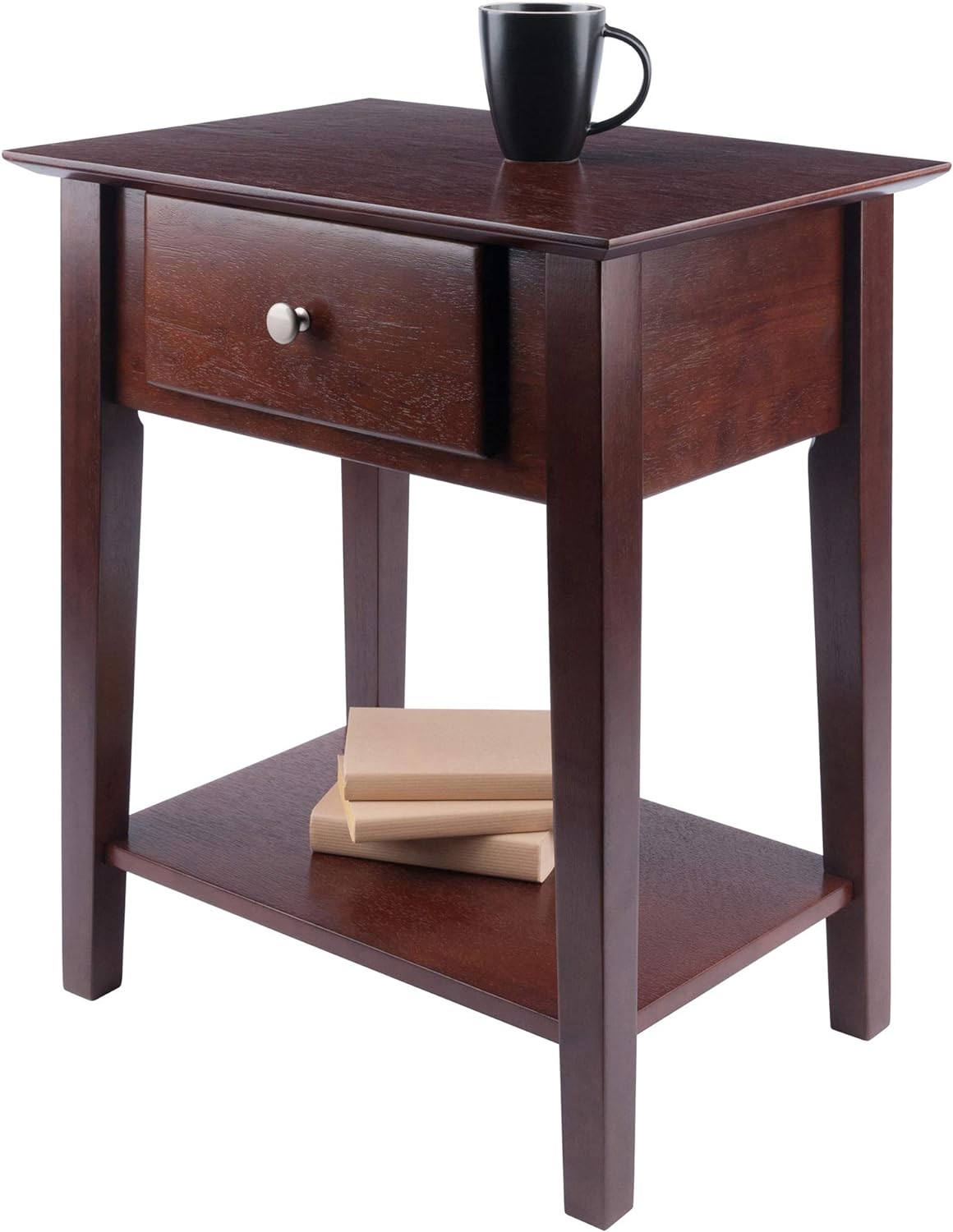 Winsome Wood Shaker Accent Table, Antique Walnut