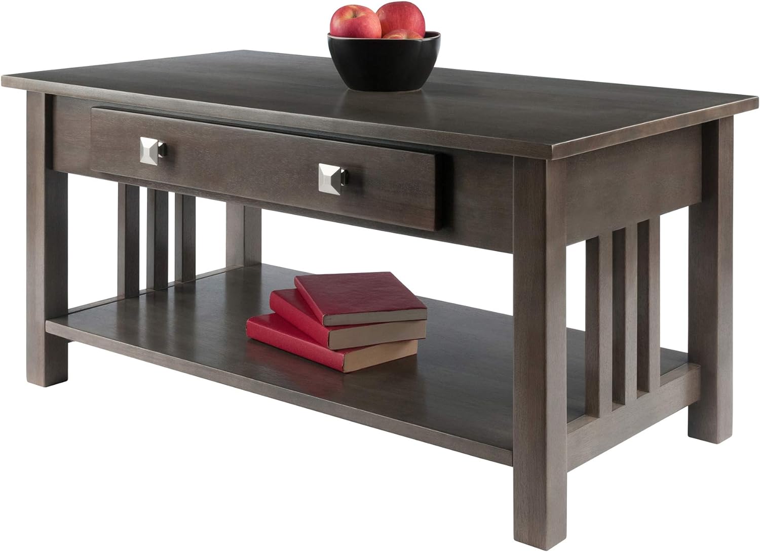 Winsome Wood Stafford Occasional Table, 18 H, Oyster Gray