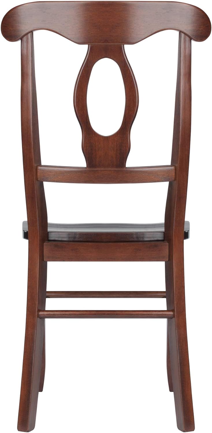 Winsome Renaissance 2-pc Dining Chair Set, Key hole back, Walnut