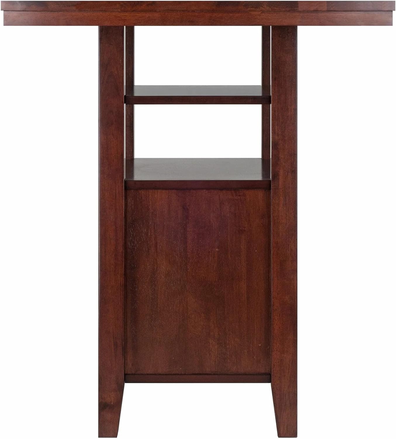 Winsome Albany High Dining Table, Walnut, 29.92 in x 41.73 in x 35.83 in