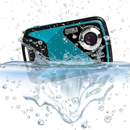 Minolta MN30WP-TL MN30WP Waterproof 4x Digital Zoom 21 MP/1080p Digital Camera (Teal)
