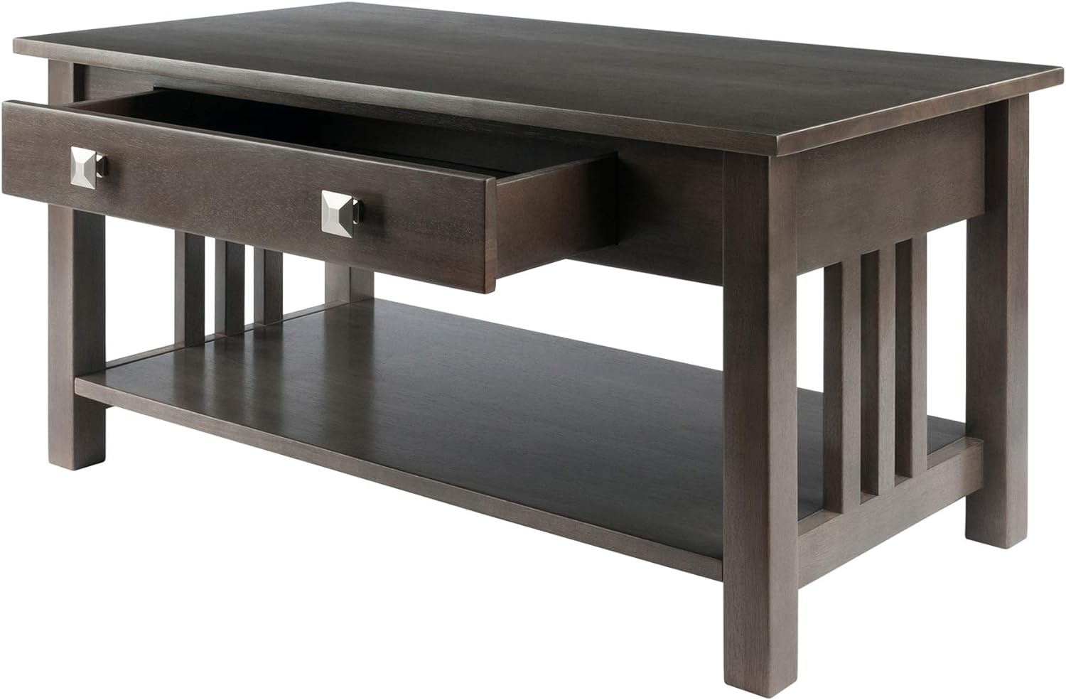 Winsome Wood Stafford Occasional Table, 18 H, Oyster Gray
