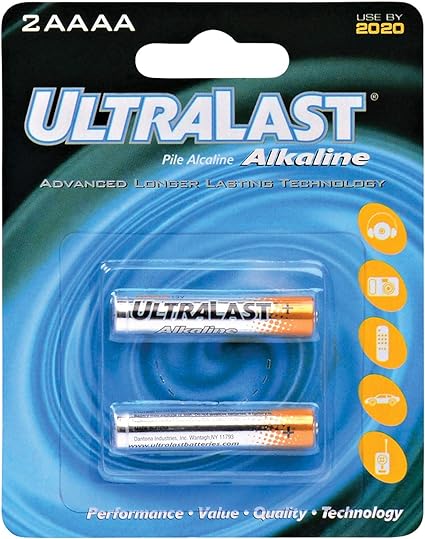 Ultralast UL2AAAA AAAA Alkaline Batteries, 2 pk