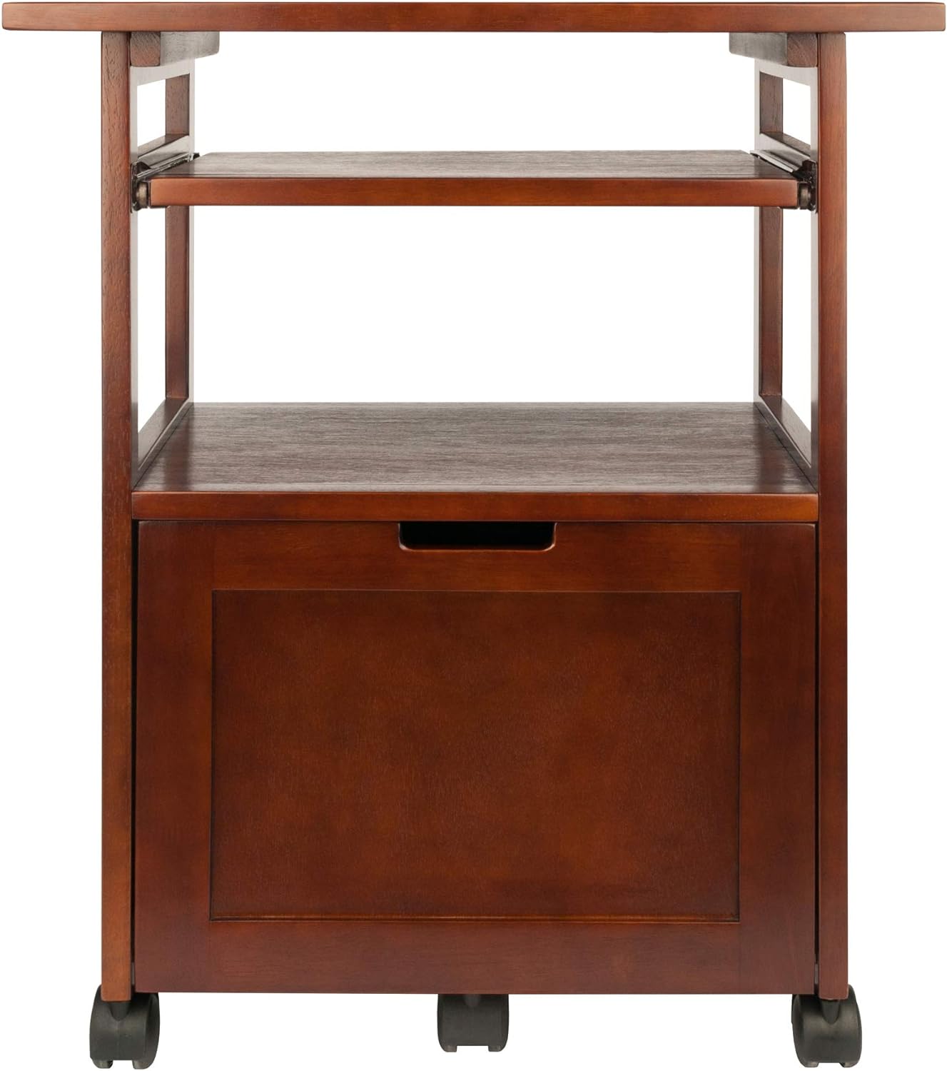 Winsome Piper Home Office, Walnut, 24.02"W x 29.65"H x 17.32"D