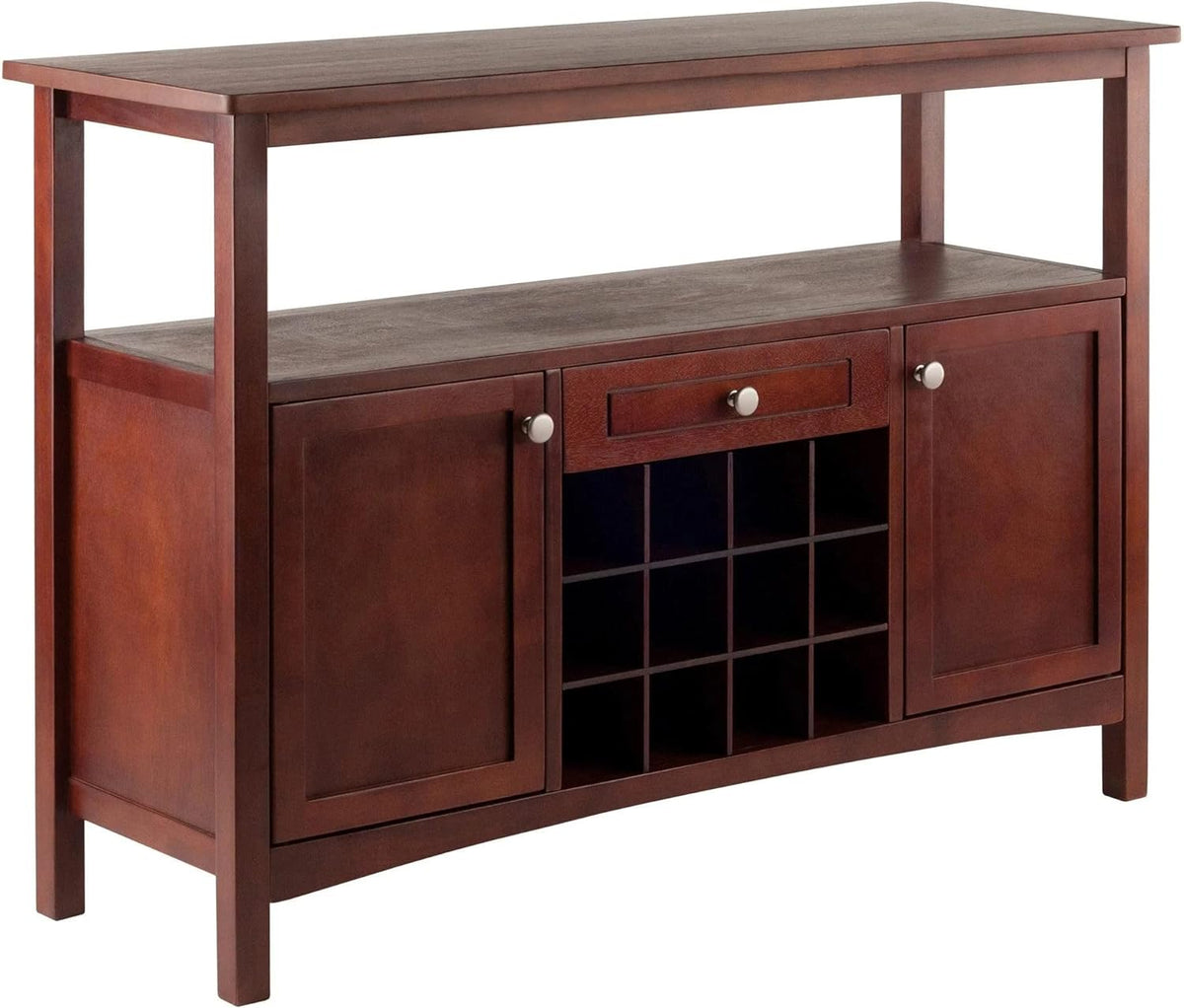 Winsome Colby Buffet Cabinet, Walnut, 45.51x15.75x32.05