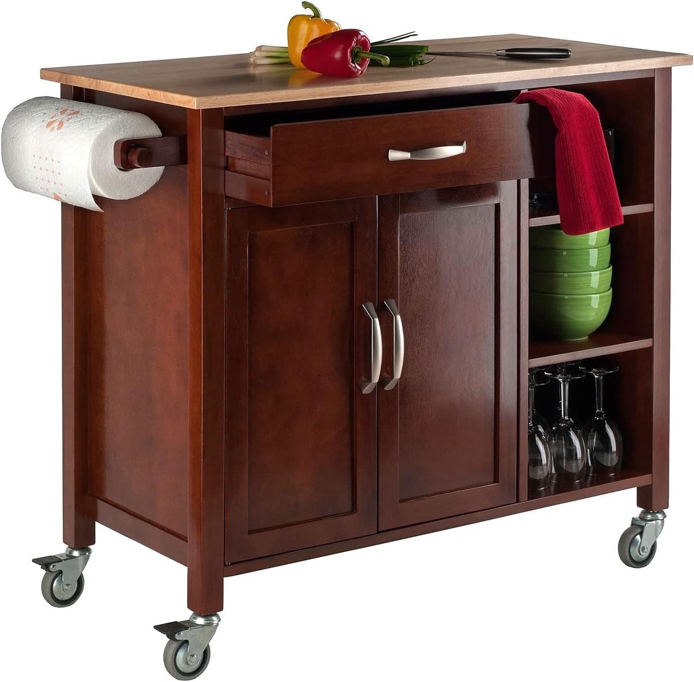 Winsome Mabel Kitchen, Walnut/Natural