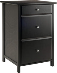 Winsome Delta File Cabinet Black Home Office