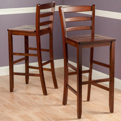 Winsome 29-Inch Bar Ladder Back Stool, Set of 2