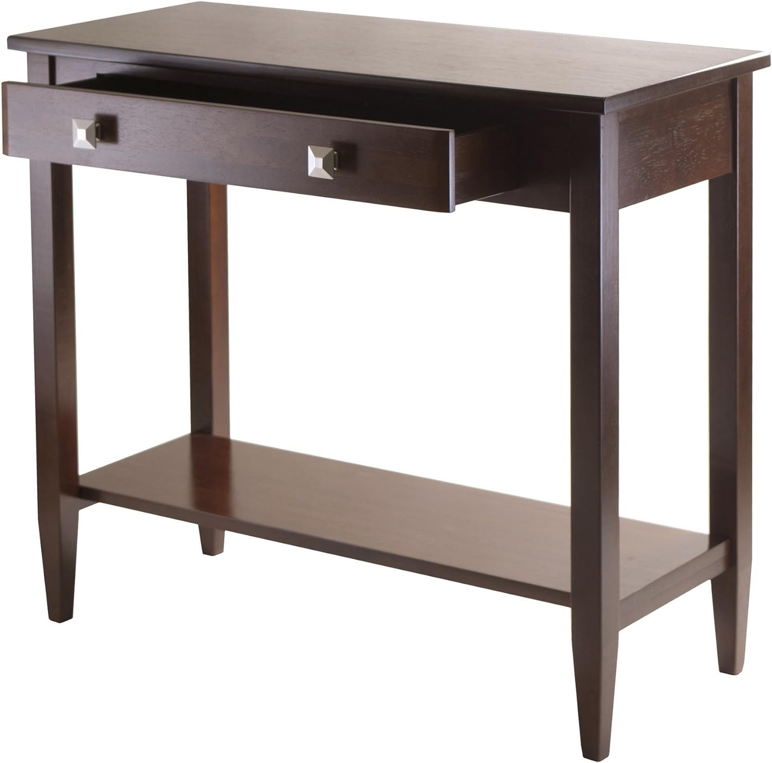 Winsome Richmond 33.98-inch x 29.92-inch x 15.69-inch Wood Console Hall Table Tapered Leg, Brown (94136)