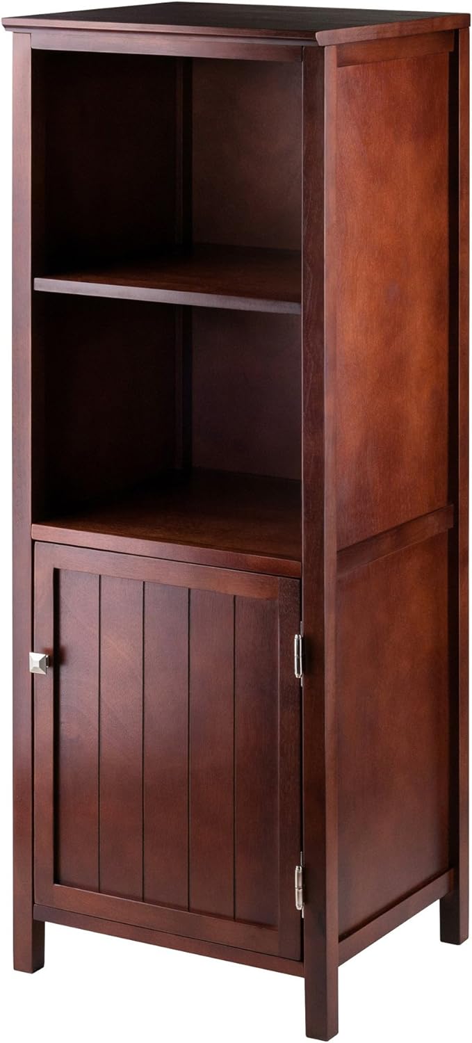 Winsome 94421 Pantry Cupboard with 2 Shelves, Antique Walnut (94421)