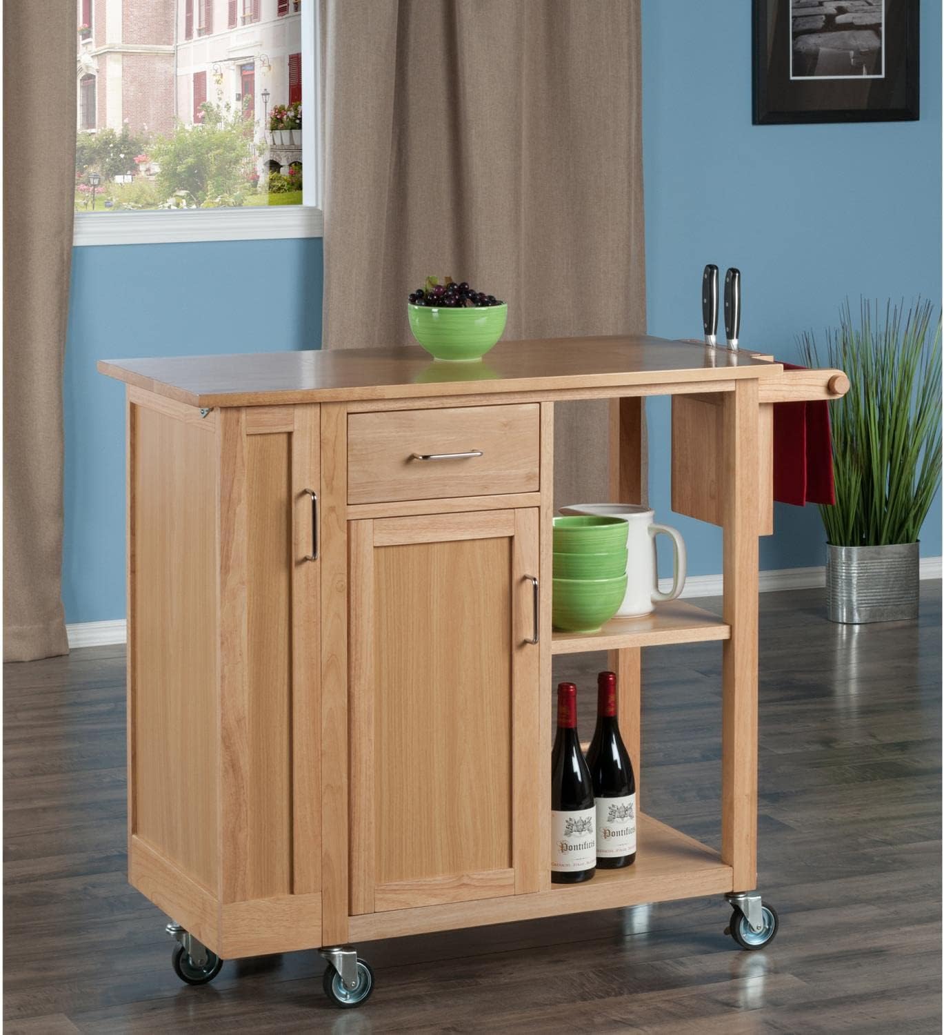 Winsome 89443 Douglas Cart Kitchen, Natural 42.52x18.98x35.35