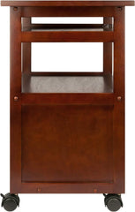 Winsome Piper Home Office, Walnut, 24.02"W x 29.65"H x 17.32"D