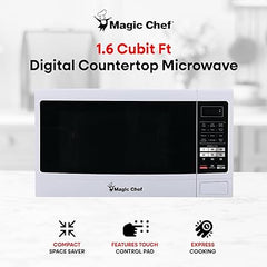 Magic Chef MCM1611W 1.6 Cubic-ft Countertop Microwave (White)