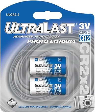 Ultralast ULCR22 ULCR22 CR2 Replacement Batteries, 2 pk