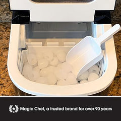 Magic Chef MCIM22SV 27-Pound-Capacity Portable Ice Maker (Silver)