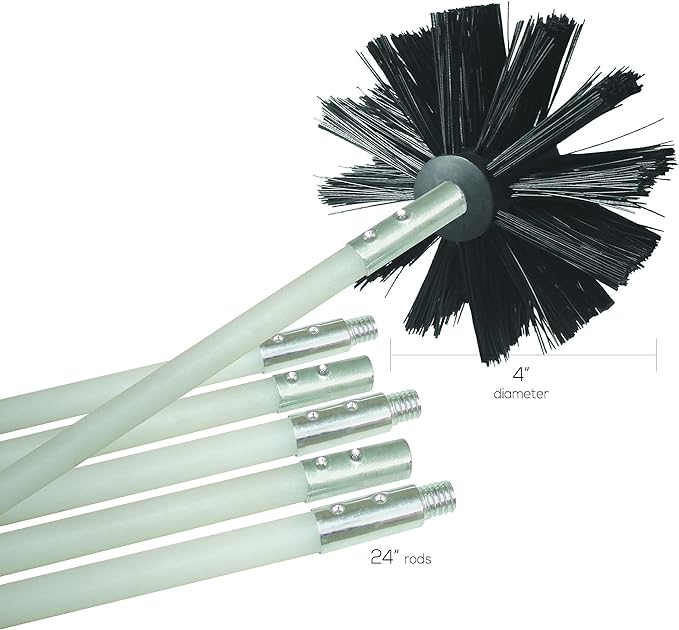 Deflecto DVBRUSH12K/6 12-Foot Dryer-Duct Cleaning Kit