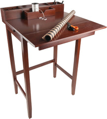 Winsome Archie Home Office, Walnut, 27.95"W x 45.04"H x 21.65"D