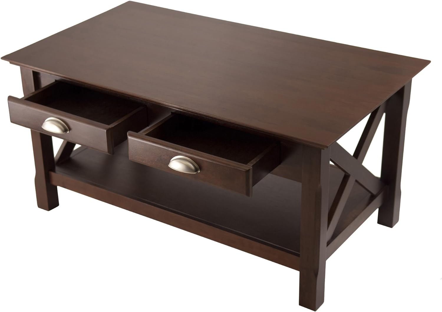 Winsome Xola 18 x 37 x 21-Inch Composite Wood Coffee Table, Cappuccino (40538)