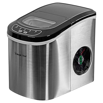 Magic Chef MCIM22SV 27-Pound-Capacity Portable Ice Maker (Silver) (Copy)