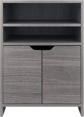 Winsome Wood Nova Storage Cabinet, 1-Drawer, Charcoal