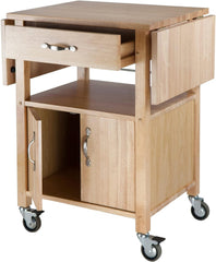 Winsome Wood Drop-Leaf Kitchen Cart