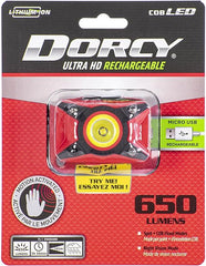 Dorcy 41-4337 Ultra HD 650-Lumen LED Rechargeable Headlamp with Motion Sensor