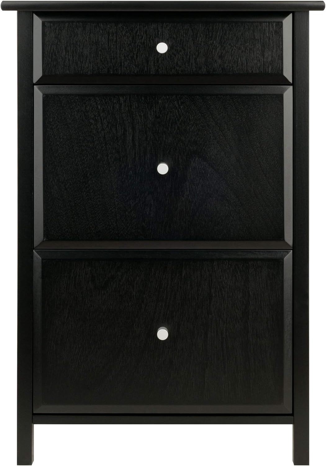 Winsome Delta File Cabinet Black Home Office