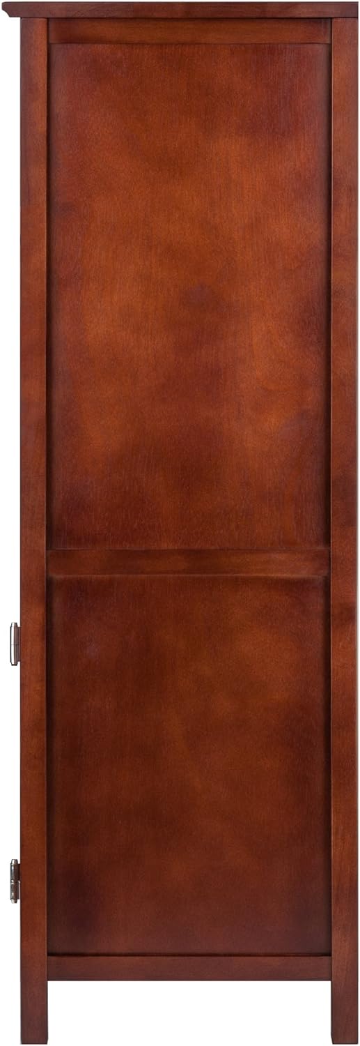 Winsome 94421 Pantry Cupboard with 2 Shelves, Antique Walnut (94421)