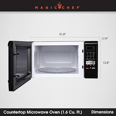 Magic Chef MCM1611B 1.6 Cubic-Foot Countertop Microwave