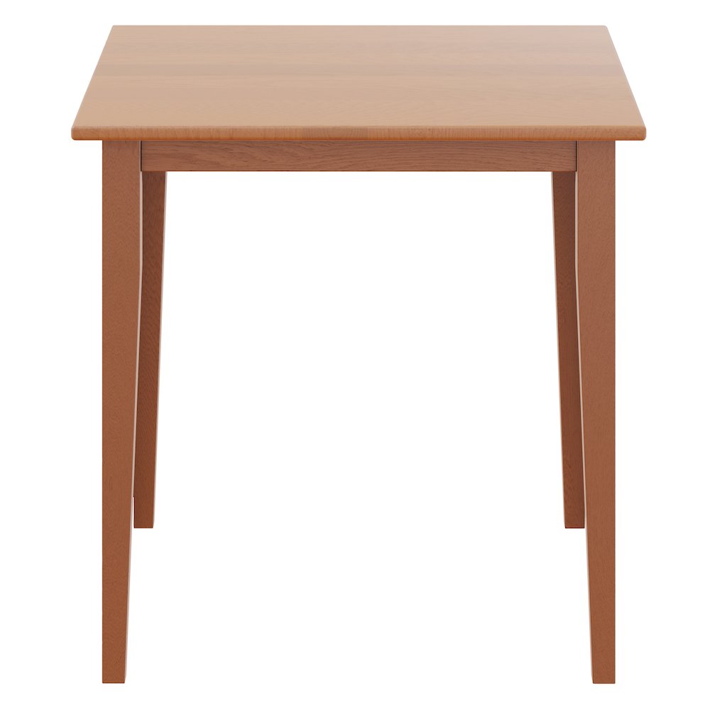 Groveland Square Dining Table, Shaker Leg, Light Oak Finish