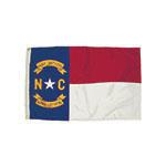 3X5 NYLON NORTH CAROLINA FLAG HEADING & GROMMETS