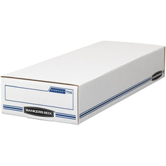 Bankers Box STOR/FILE Check Storage Boxes - Internal Dimensions: 9" Width x 24" Depth x 4" Height - External Dimensions: 9.3" Width x 25" Depth x 4.1" Height - 650 lb - Flip Top Closure - Light Duty -