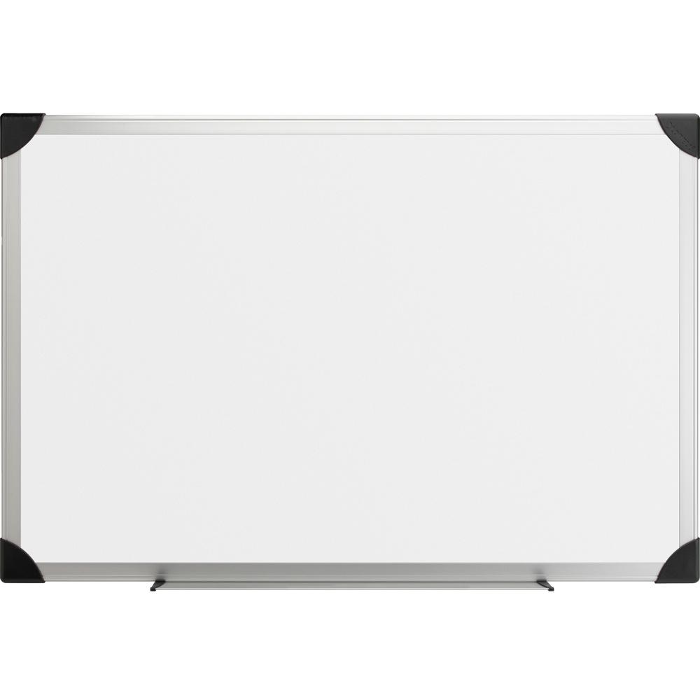 Lorell Dry-erase Board - 72" (6 ft) Width x 48" (4 ft) Height - White Styrene Surface - Aluminum Frame - Ghost Resistant, Scratch Resistant - 1 Each