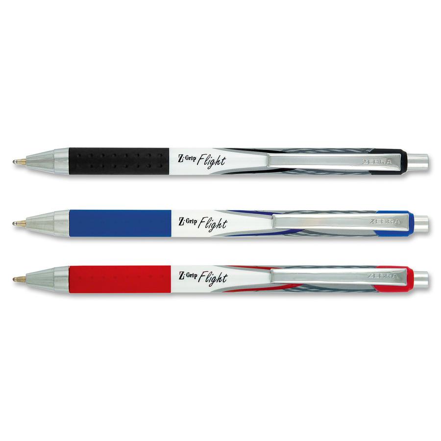 Zebra Pen Z-Grip Flight Retractable Pens - Bold Pen Point - 1.2 mm Pen Point Size - Retractable - Red - 1 Dozen