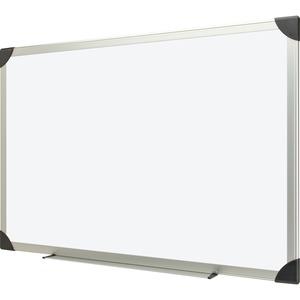 Lorell Dry-erase Board - 24" (2 ft) Width x 18" (1.5 ft) Height - White Styrene Surface - Aluminum Frame - Ghost Resistant, Scratch Resistant - 1 Each