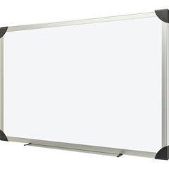 Lorell Dry-erase Board - 96" (8 ft) Width x 48" (4 ft) Height - White Styrene Surface - Aluminum Frame - Ghost Resistant, Scratch Resistant - 1 Each