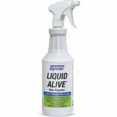 Dymon Liquid Alive Instant Odor Digester - For Multipurpose - 32 fl oz (1 quart)Bottle - 12 / Carton - Non-toxic, Non-staining