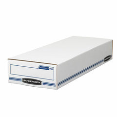 Bankers Box STOR/FILE Check Storage Boxes - Internal Dimensions: 9" Width x 24" Depth x 4" Height - External Dimensions: 9.3" Width x 25" Depth x 4.1" Height - 650 lb - Flip Top Closure - Light Duty -