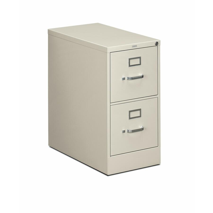 HON 310 H312 File Cabinet - 15" x 26.5"29" - 2 Drawer(s) - Finish: Light Gray