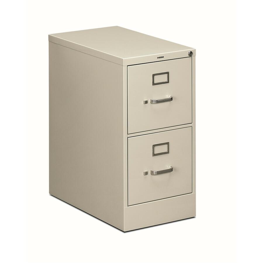 HON 510 H512 Vertical Column - 15" x 25"29" - 2 Drawer(s) - Finish: Light Gray