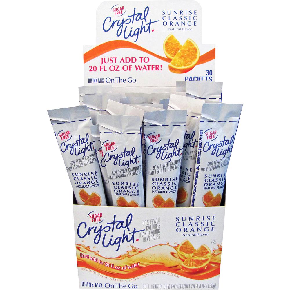 Crystal Light On-The-Go Orange Mix Sticks - 0.16 oz - 30 / Box