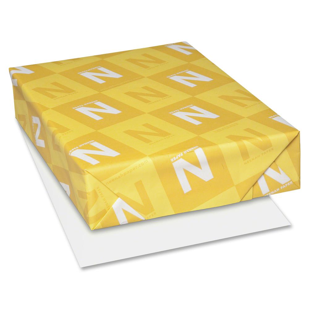 Neenah Capitol Bond Paper - White - 96 Brightness - Letter - 8 1/2" x 11" - 24 lb Basis Weight - Light Cockle - 500 / Ream - Archival-safe, Watermarked - White