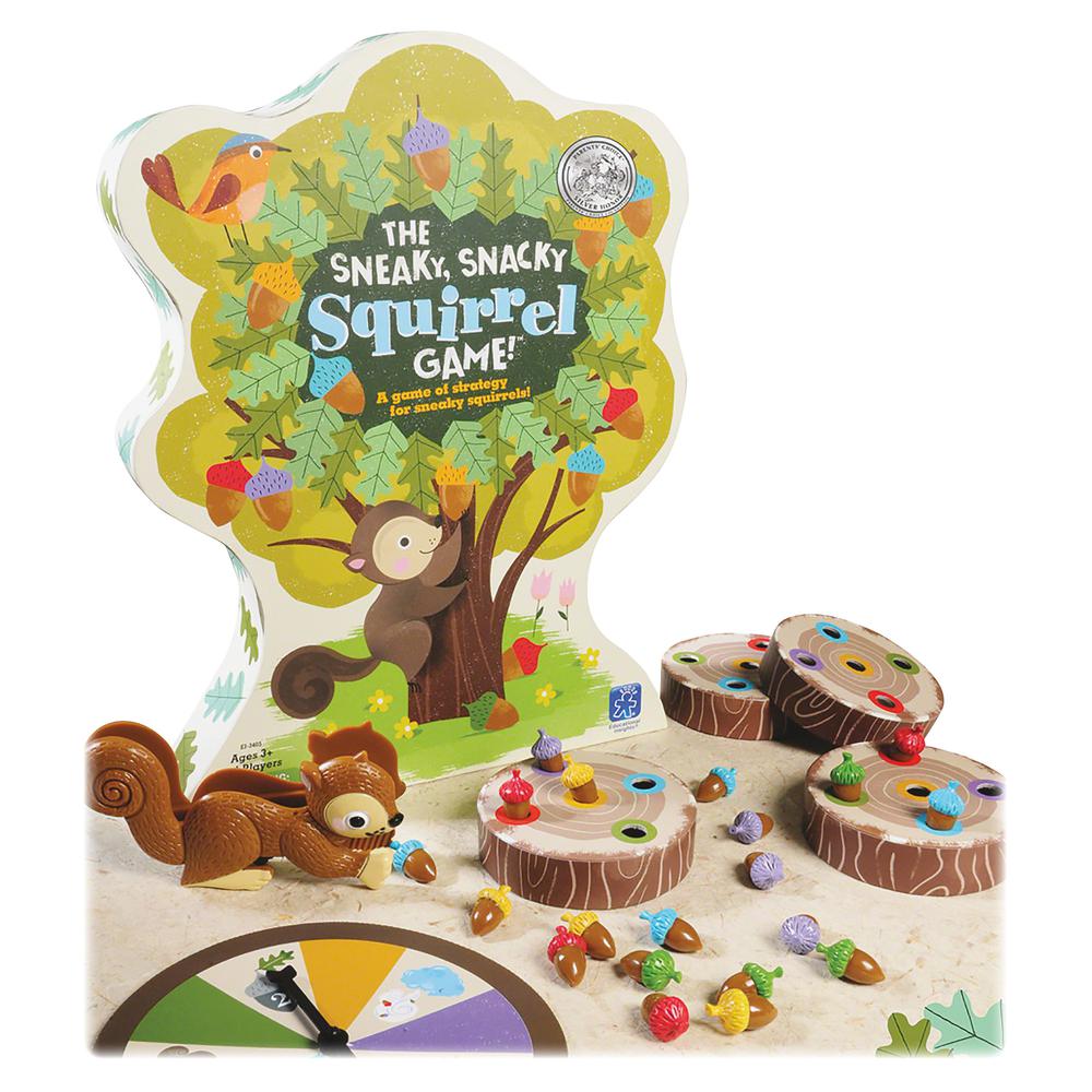 Educational Insights Sneaky Snacky Squirrel Game - Theme/Subject: Animal - Skill Learning: Eye-hand Coordination, Sorting, Matching, Strategic Thinking, Fine Motor, Handwriting - 3-5 Year