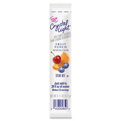 Crystal Light On-The-Go Fruit Punch Mix Sticks - 0.16 oz - Stick - 30 / Box