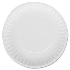 Dixie Basic&reg; 6" Lightweight Paper Plates by GP Pro - 100 / Pack - Microwave Safe - 6" Diameter - White - Paper Body - 12 / Carton