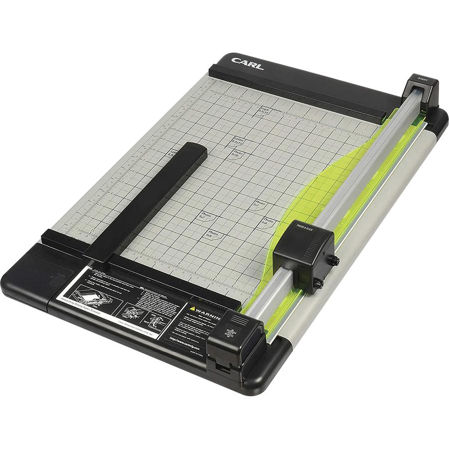 CARL Heavy-Duty 15" Paper Trimmer - 1 x Blade(s)Cuts 36Sheet - 15" Cutting Length - Straight, Perforated Cutting - 0.8" Height x 14" Width - Metal Base, Acrylonitrile Butadiene Styrene (ABS), Acrylic