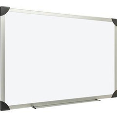 Lorell Dry-erase Board - 96" (8 ft) Width x 48" (4 ft) Height - White Styrene Surface - Aluminum Frame - Ghost Resistant, Scratch Resistant - 1 Each