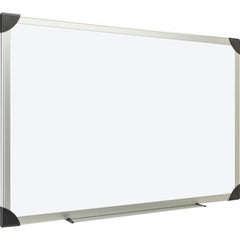 Lorell Dry-erase Board - 48" (4 ft) Width x 36" (3 ft) Height - White Styrene Surface - Aluminum Frame - Ghost Resistant, Scratch Resistant - 1 Each