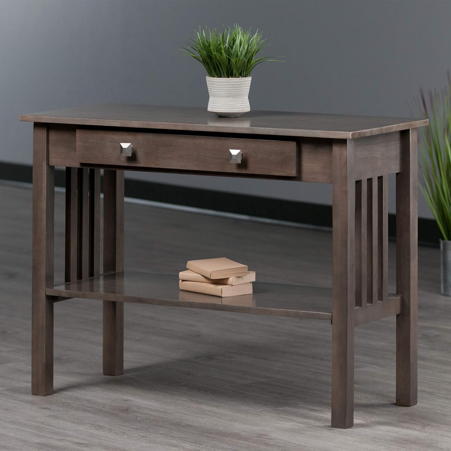 Winsome Wood Stafford Occasional Table, 29 H, Oyster Gray